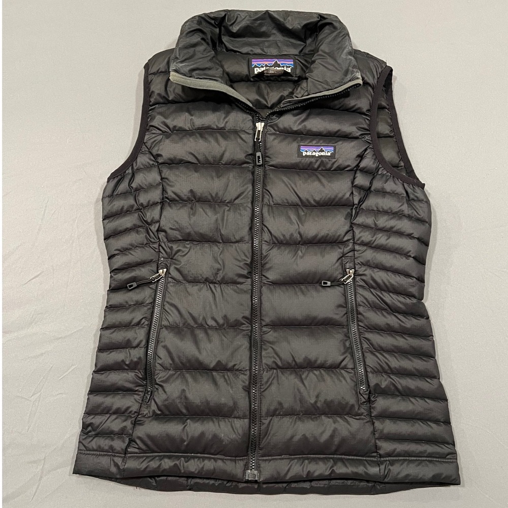 Patagonia Womens Down Vest Black Puffer Lightweight XS 84628
